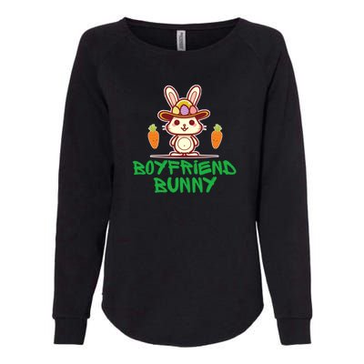 Easter Boyfriend Cute Bunny Womens California Wash Sweatshirt