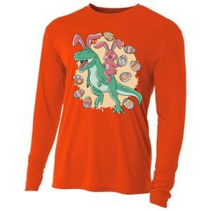 Easter Bunny Dinosaur Festive Holiday Cooling Performance Long Sleeve Crew