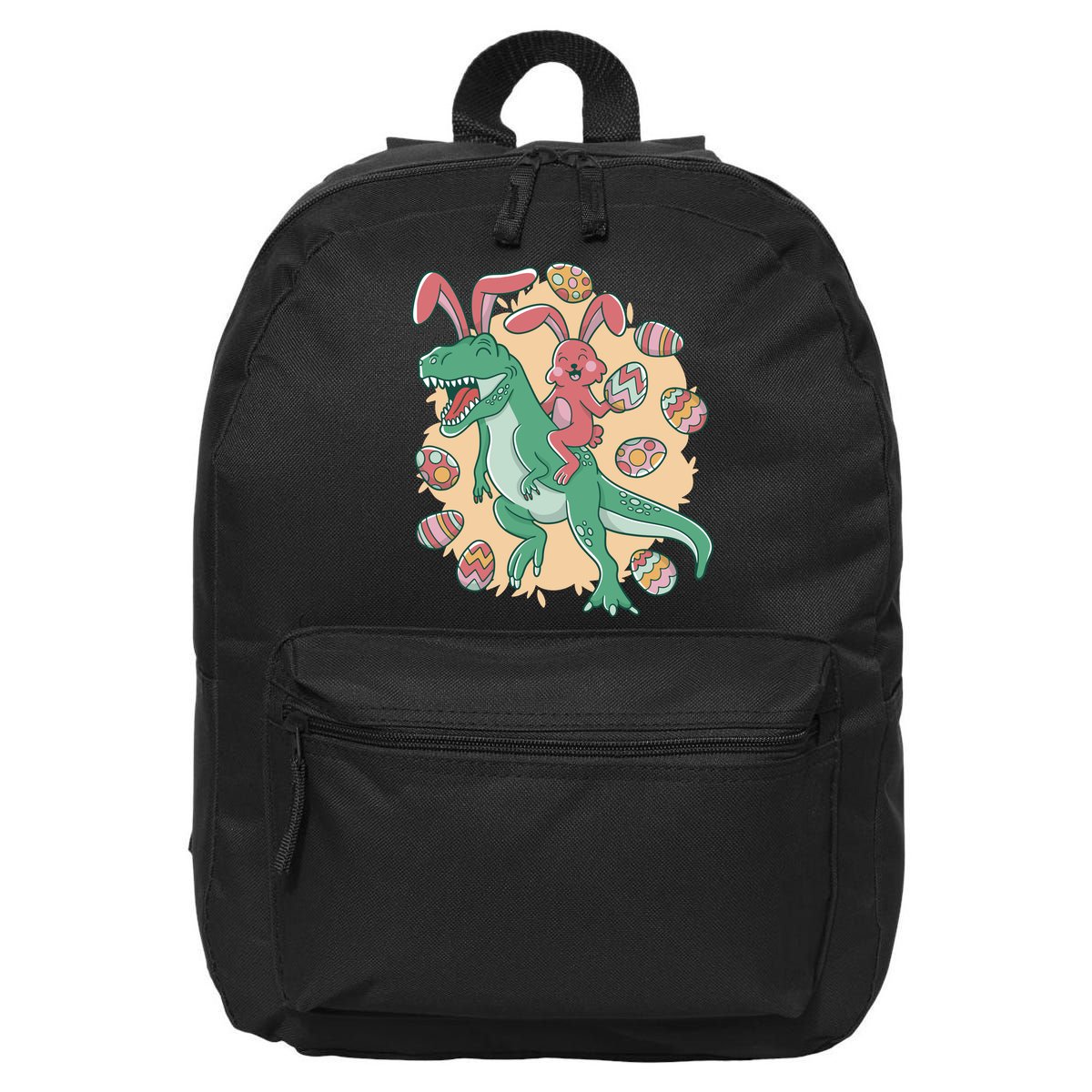 Easter Bunny Dinosaur Festive Holiday 16 in Basic Backpack