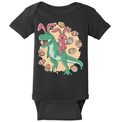 Easter Bunny Dinosaur Festive Holiday Baby Bodysuit