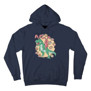 Easter Bunny Dinosaur Festive Holiday Hoodie