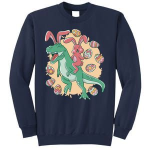 Easter Bunny Dinosaur Festive Holiday Sweatshirt