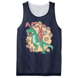 Easter Bunny Dinosaur Festive Holiday Mesh Reversible Basketball Jersey Tank