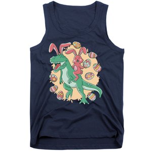 Easter Bunny Dinosaur Festive Holiday Tank Top