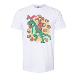 Easter Bunny Dinosaur Festive Holiday Softstyle CVC T-Shirt