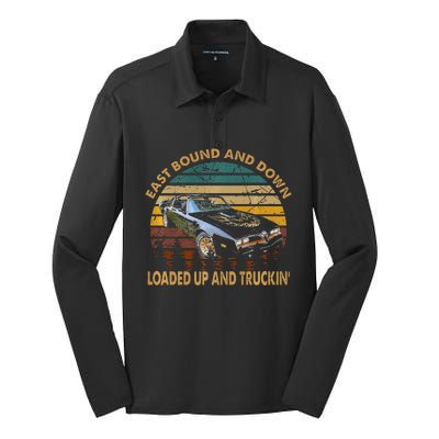 East Bound & Down Loaded Up & Truckin Vintage Bandit 1977 Silk Touch Performance Long Sleeve Polo