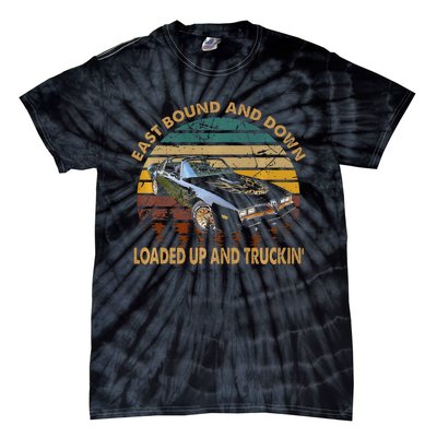 East Bound & Down Loaded Up & Truckin Vintage Bandit 1977 Tie-Dye T-Shirt