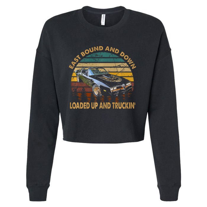 East Bound & Down Loaded Up & Truckin Vintage Bandit 1977 Cropped Pullover Crew