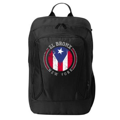 El Bronx Design Gift Puerto Rico Boricua Bandera Flag Varsity Cute Gift City Backpack