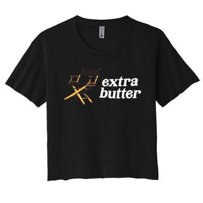 Extra Butter Director Chair Women's Crop Top Tee