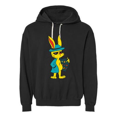 Easter bunny dealer Garment-Dyed Fleece Hoodie