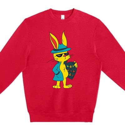 Easter bunny dealer Premium Crewneck Sweatshirt