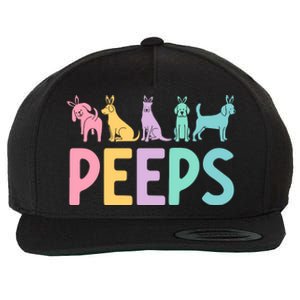 Easter Bunny Dog Peeps Wool Snapback Cap