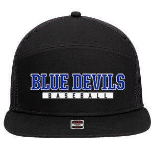 Etowah Blue Devils Baseball 7 Panel Mesh Trucker Snapback Hat