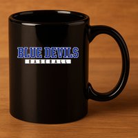 Etowah Blue Devils Baseball 11oz C Handle Ceramic Mug