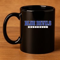 Etowah Blue Devils Baseball 11oz C Handle Ceramic Mug