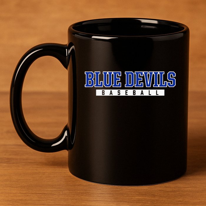 Etowah Blue Devils Baseball 11oz C Handle Ceramic Mug