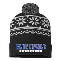 Etowah Blue Devils Baseball USA-Made Snowflake Beanie