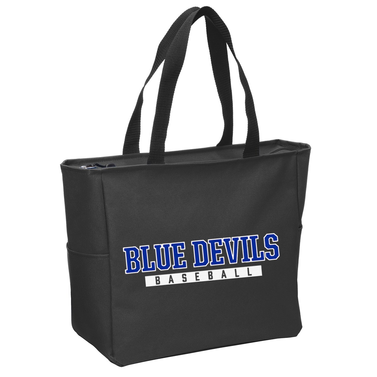 Etowah Blue Devils Baseball Zip Tote Bag