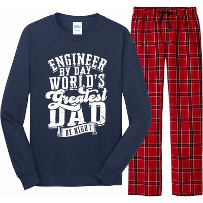 Engineer By Day World's Greatest Dad By Night Mechanical Long Sleeve Pajama Set