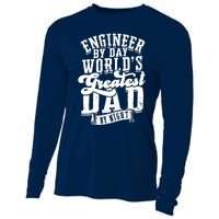 Engineer By Day World's Greatest Dad By Night Mechanical Cooling Performance Long Sleeve Crew