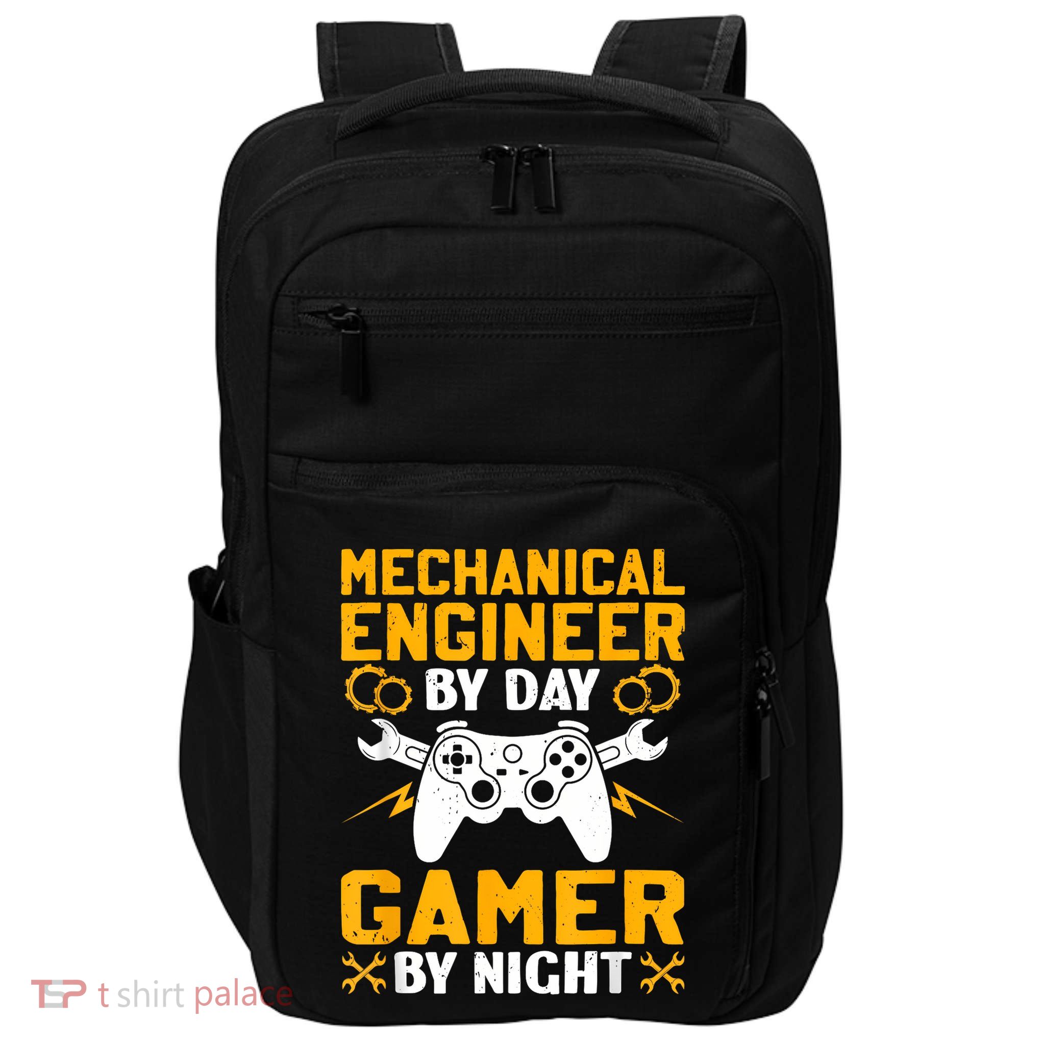 Engineer By Day Gamer By Night Cool Gaming Engineering Gamer Impact Tech Backpack