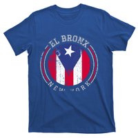 El Bronx Design Gift Puerto Rico Boricua Bandera Flag Varsity Gift T-Shirt