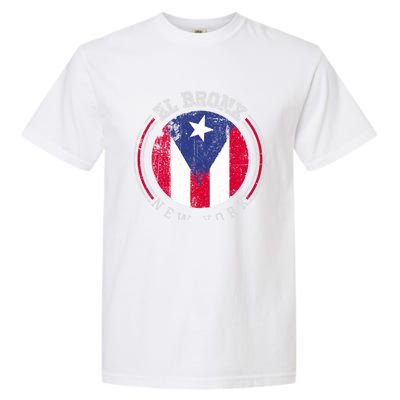 El Bronx Design Gift Puerto Rico Boricua Bandera Flag Varsity Gift Garment-Dyed Heavyweight T-Shirt