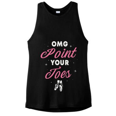 Elegant Ballet Dancer Absolute Your Form Ladies PosiCharge Tri-Blend Wicking Tank