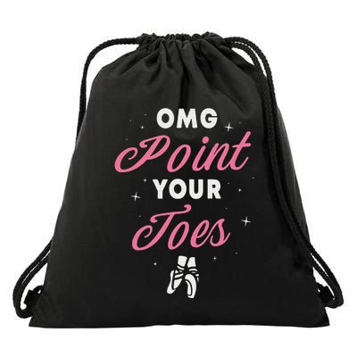Elegant Ballet Dancer Absolute Your Form Drawstring Bag