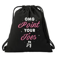Elegant Ballet Dancer Absolute Your Form Drawstring Bag