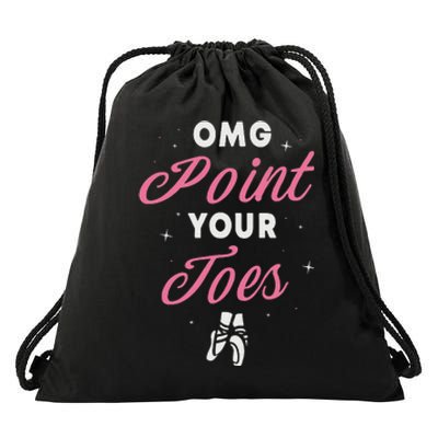 Elegant Ballet Dancer Absolute Your Form Drawstring Bag