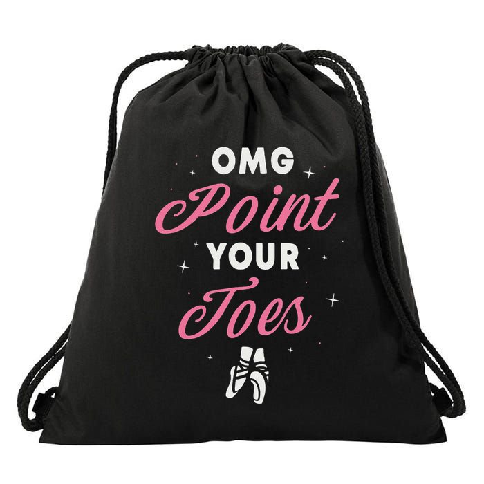 Elegant Ballet Dancer Absolute Your Form Drawstring Bag