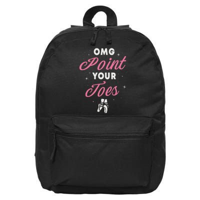 Elegant Ballet Dancer Absolute Your Form 16 in Basic Backpack