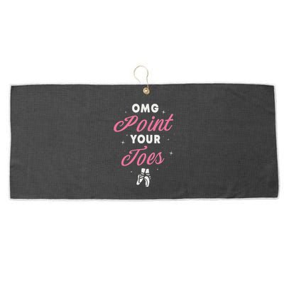 Elegant Ballet Dancer Absolute Your Form Large Microfiber Waffle Golf Towel