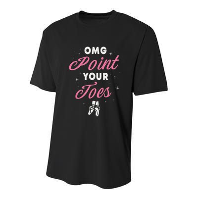 Elegant Ballet Dancer Absolute Your Form Youth Performance Sprint T-Shirt