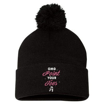 Elegant Ballet Dancer Absolute Your Form Pom Pom 12in Knit Beanie