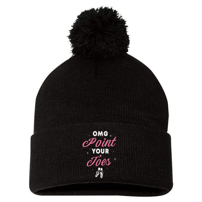 Elegant Ballet Dancer Absolute Your Form Pom Pom 12in Knit Beanie