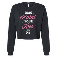 Elegant Ballet Dancer Absolute Your Form Cropped Pullover Crew