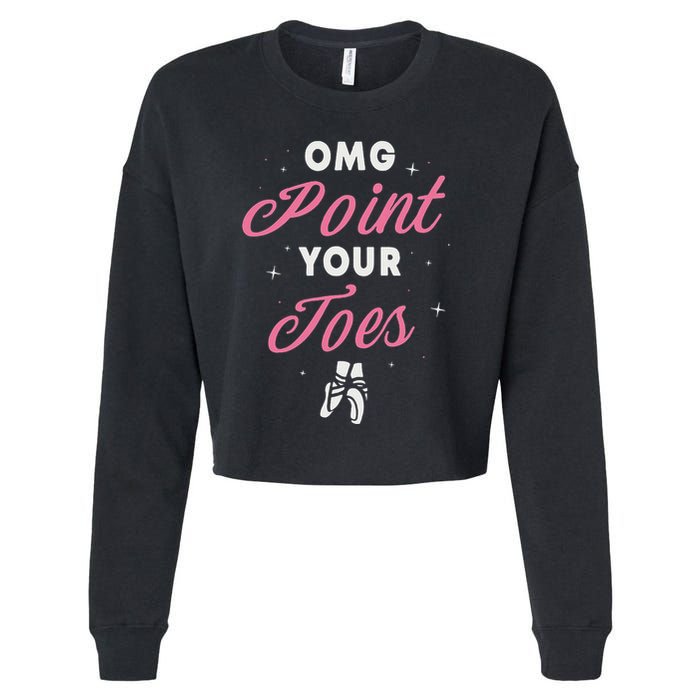 Elegant Ballet Dancer Absolute Your Form Cropped Pullover Crew