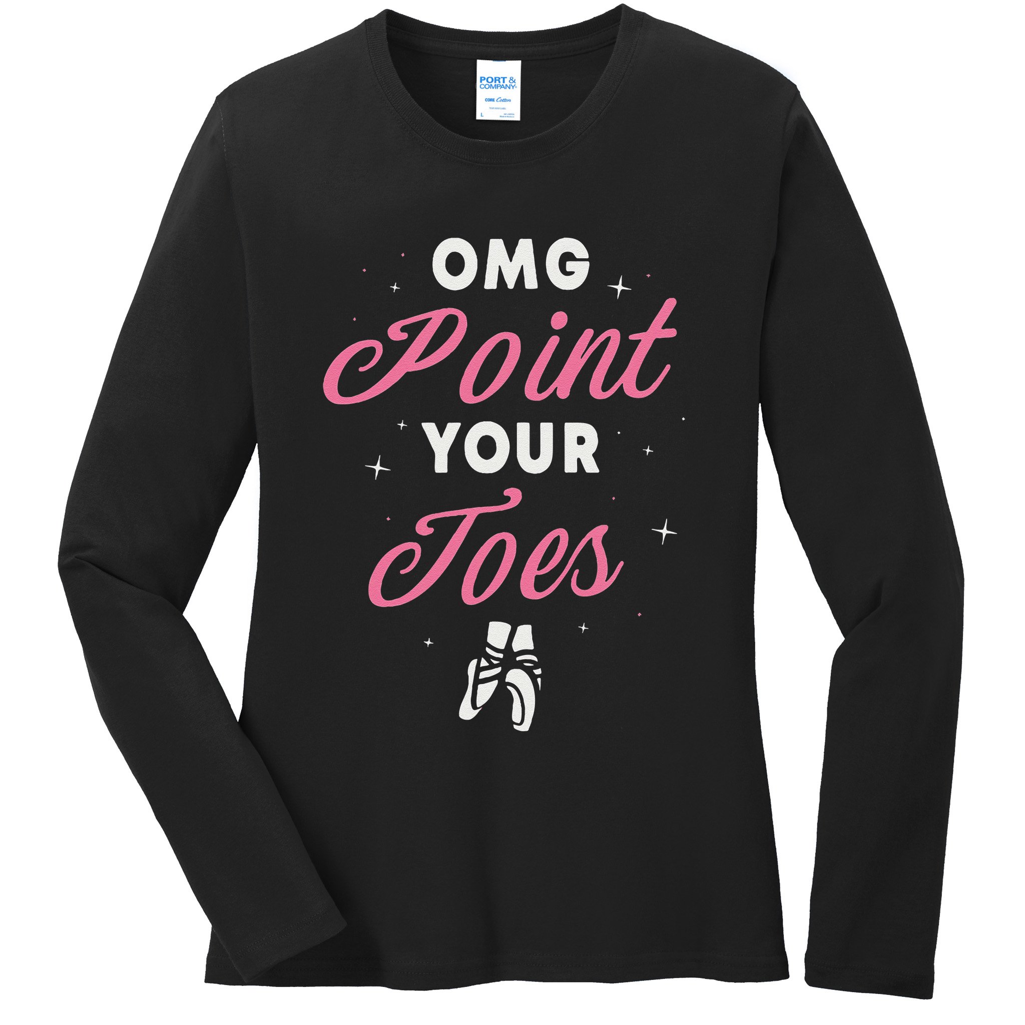 Elegant Ballet Dancer Absolute Your Form Ladies Long Sleeve Shirt