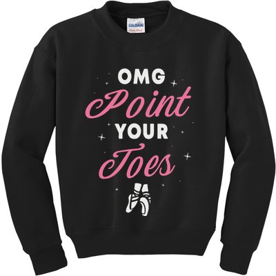 Elegant Ballet Dancer Absolute Your Form Kids Sweatshirt