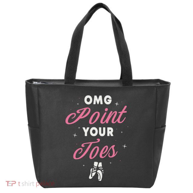 Elegant Ballet Dancer Absolute Your Form Zip Tote Bag