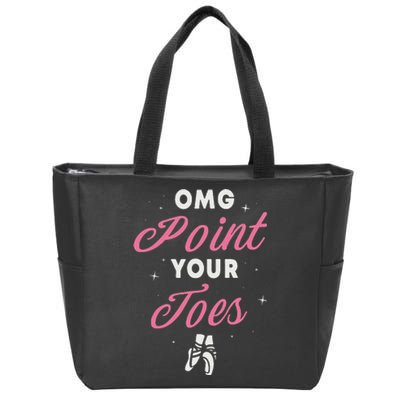 Elegant Ballet Dancer Absolute Your Form Zip Tote Bag