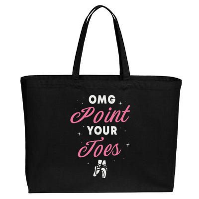 Elegant Ballet Dancer Absolute Your Form Cotton Canvas Jumbo Tote