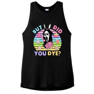 Easter But Did You Dye Easter Day Horror Bunny Ear Graphic Ladies PosiCharge Tri-Blend Wicking Tank