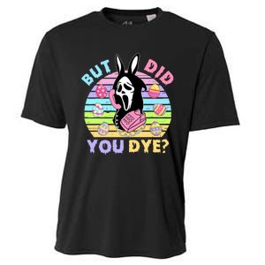 Easter But Did You Dye Easter Day Horror Bunny Ear Graphic Cooling Performance Crew T-Shirt