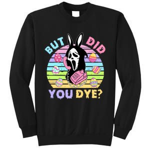 Easter But Did You Dye Easter Day Horror Bunny Ear Graphic Sweatshirt