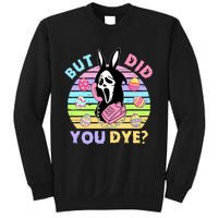 Easter But Did You Dye Easter Day Horror Bunny Ear Graphic Sweatshirt