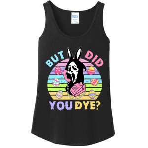 Easter But Did You Dye Easter Day Horror Bunny Ear Graphic Ladies Essential Tank